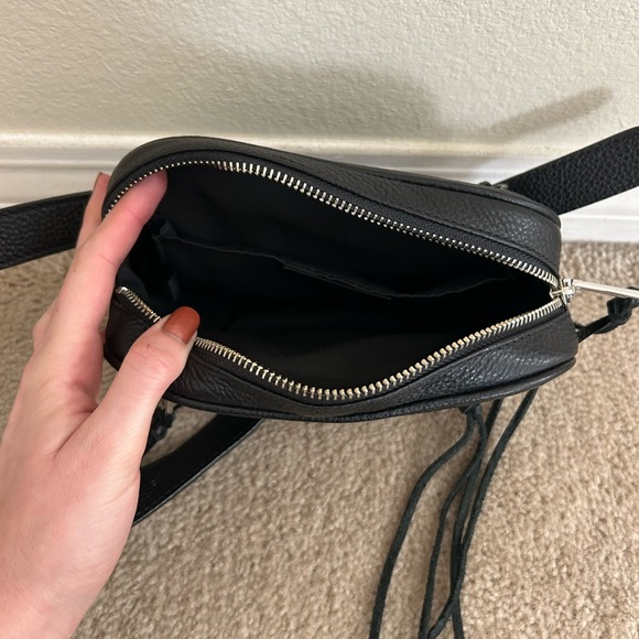 Rebecca Minkoff Black Belt Bag Fanny Pack with Silver Hardware - Picture 6 of 7